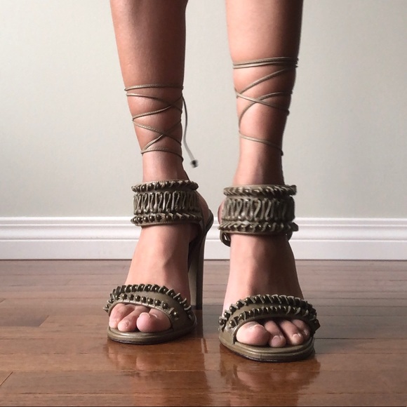 Schutz lace up sandals - Picture 2 of 5